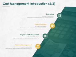 Cost Management Introduction Planning Ppt Powerpoint Presentation
