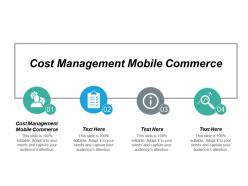 Cost management mobile commerce ppt powerpoint presentation slides outfit cpb