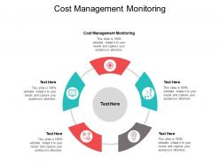 Cost management monitoring ppt powerpoint presentation file brochure cpb