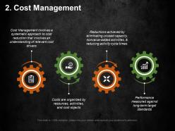 Cost management ppt summary graphics example