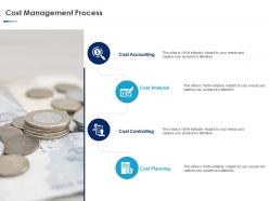 Cost management process ppt powerpoint presentation icon