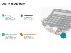 Cost management project cost control ppt powerpoint presentation file inspiration