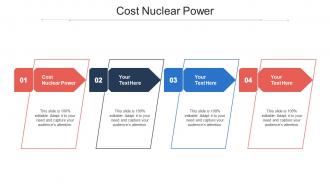 Cost nuclear power ppt powerpoint presentation styles diagrams cpb
