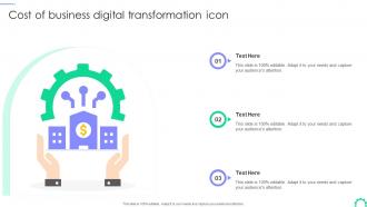 Cost Of Business Digital Transformation Icon