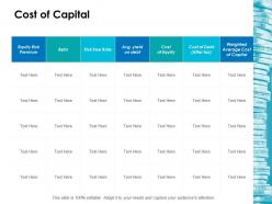 Cost of capital ppt icon topics