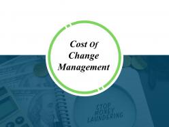 Cost of change management ppt background template