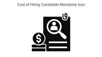 Cost Of Hiring Candidate Monotone Icon In Powerpoint Pptx Png And Editable Eps Format
