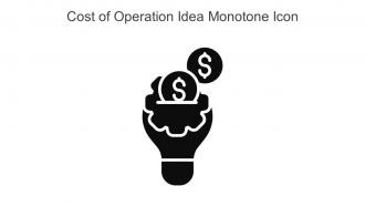 Cost Of Operation Idea Monotone Icon In Powerpoint Pptx Png And Editable Eps Format