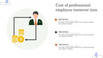 Cost Of Professional Employee Turnover Icon