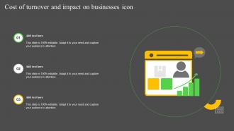 Cost Of Turnover And Impact On Businesses Icon