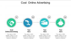 Cost online advertising ppt powerpoint presentation gallery slide cpb