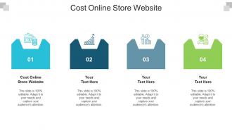 Cost online store website ppt powerpoint presentation gallery deck cpb