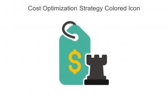 Cost Optimization Strategy Colored Icon In Powerpoint Pptx Png And Editable Eps Format