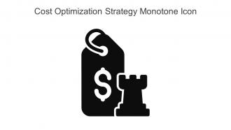 Cost Optimization Strategy Monotone Icon In Powerpoint Pptx Png And Editable Eps Format