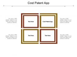Cost patent app ppt powerpoint presentation portfolio background image cpb