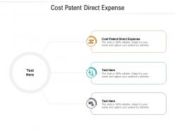 Cost patent direct expense ppt powerpoint presentation slides guidelines cpb