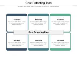 Cost patenting idea ppt powerpoint presentation layouts example topics cpb