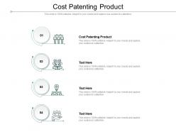 Cost patenting product ppt powerpoint presentation professional portrait cpb