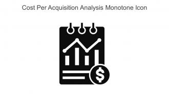 Cost Per Acquisition Analysis Monotone Icon In Powerpoint Pptx Png And Editable Eps Format