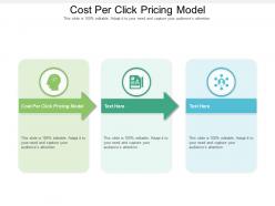 Cost per click pricing model ppt powerpoint presentation infographics slideshow cpb