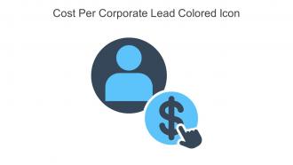 Cost Per Corporate Lead Colored Icon In Powerpoint Pptx Png And Editable Eps Format