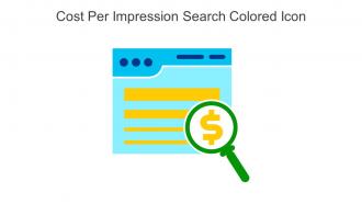 Cost Per Impression Search Colored Icon In Powerpoint Pptx Png And Editable Eps Format