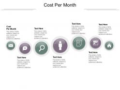 Cost per month ppt powerpoint presentation professional maker cpb