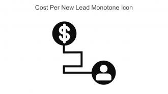 Cost Per New Lead Monotone Icon In Powerpoint Pptx Png And Editable Eps Format