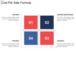 Cost per sale formula ppt powerpoint presentation layouts information cpb