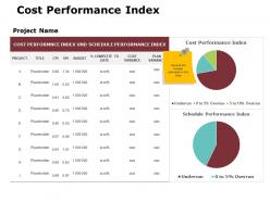 Cost performance index ppt powerpoint presentation gallery design ideas