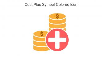 Cost Plus Symbol Colored Icon In Powerpoint Pptx Png And Editable Eps Format