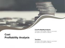 Cost profitability analysis ppt powerpoint presentation slides styles cpb