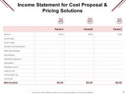 Cost proposal and pricing solutions powerpoint presentation slides