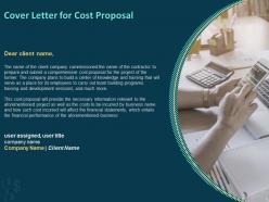 Cost Proposal Powerpoint Presentation Slides