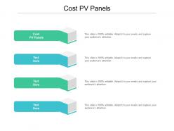 Cost pv panels ppt powerpoint presentation infographics slide cpb