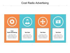 Cost radio advertising ppt powerpoint presentation infographics display cpb