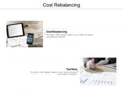Cost rebalancing ppt powerpoint presentation infographic template maker cpb