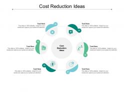 Cost reduction ideas ppt powerpoint presentation visual aids model cpb