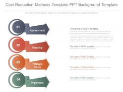Cost reduction methods template ppt background template
