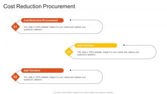 Cost Reduction Procurement In Powerpoint And Google Slides Cpb