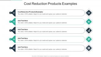 Cost Reduction Products Examples In Powerpoint And Google Slides Cpb