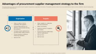 Cost Reduction Strategies Advantages Of Procurement Supplier Management Strategy Strategy SS V