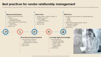 Cost Reduction Strategies Best Practices For Vendor Relationship Management Strategy SS V