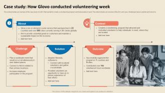 Cost Reduction Strategies Case Study How Glovo Conducted Volunteering Week Strategy SS V
