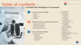 Cost Reduction Strategies In Procurement Strategy CD V Downloadable Good