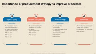 Cost Reduction Strategies In Procurement Strategy CD V Impressive Good