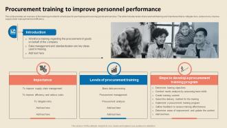 Cost Reduction Strategies Procurement Training To Improve Personnel Performance Strategy SS V