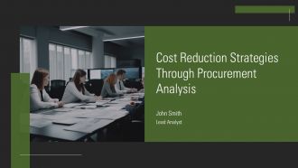 Cost Reduction Strategies Through Procurement Analysis PPT Designs AT