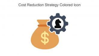 Cost Reduction Strategy Colored Icon In Powerpoint Pptx Png And Editable Eps Format