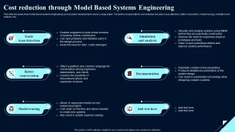 Cost Reduction Through Engineering System Design Optimization Systems Engineering MBSE